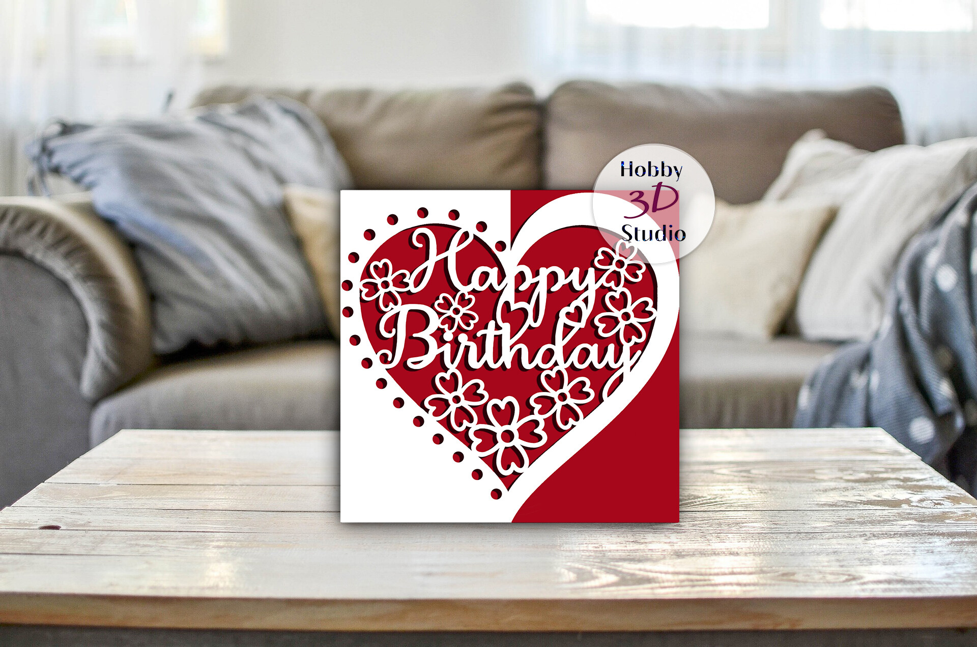 laser cut birthday card svg happy birthday card cut template svg printable editable 1