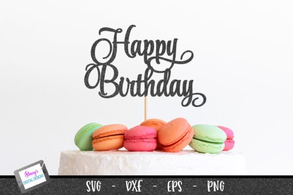 birthday cake topper happy birthday 1 printable editable