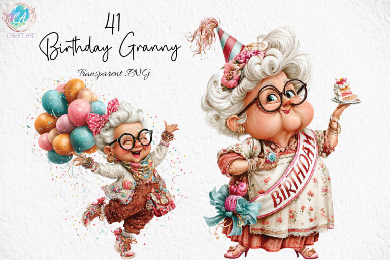 13 Grandma Birthday Clipart Designs for 2026