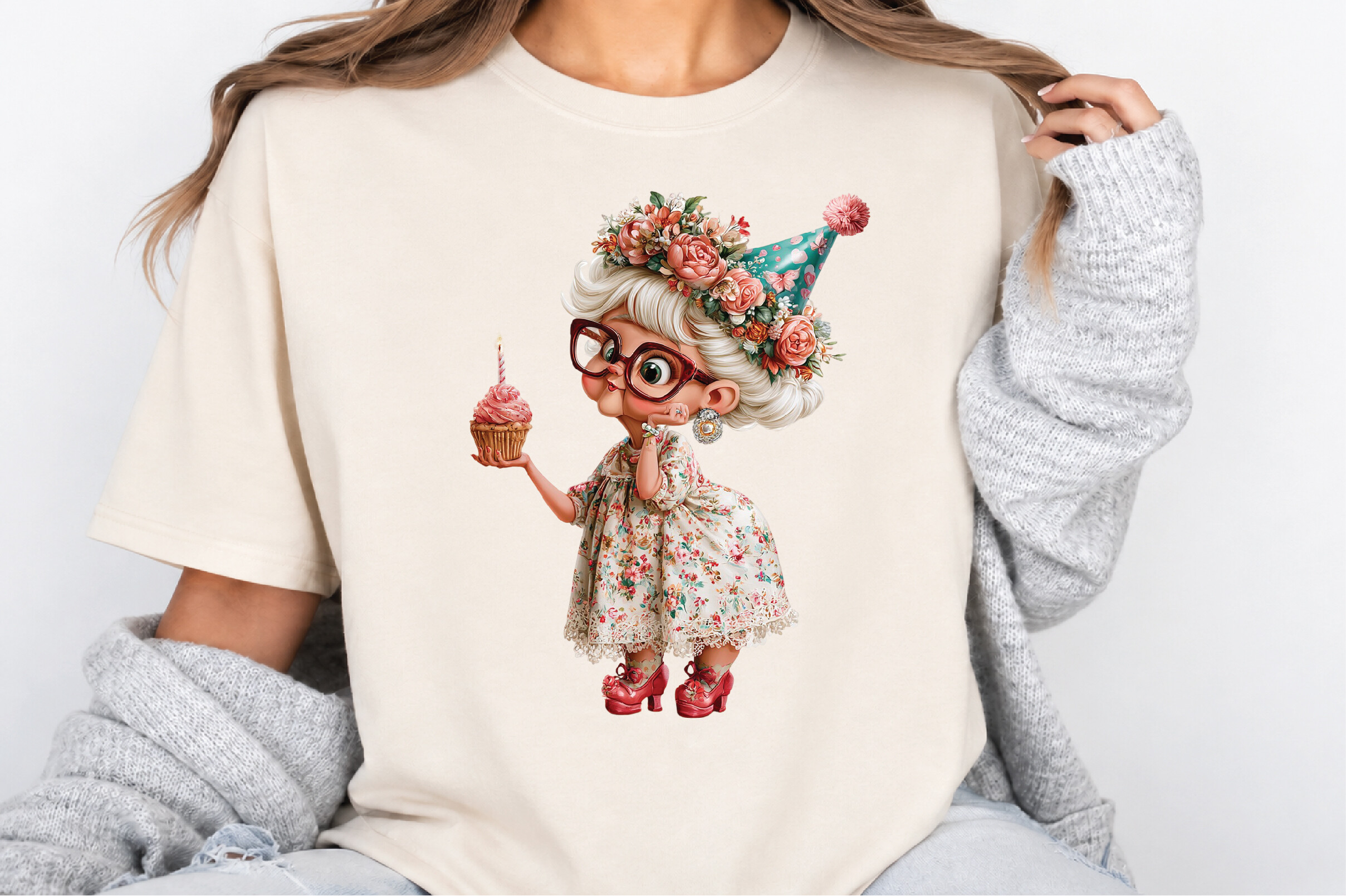 Birthday Quirky Granny Clipart