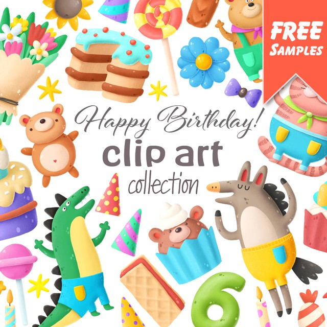 Birthday Clipart Bundle