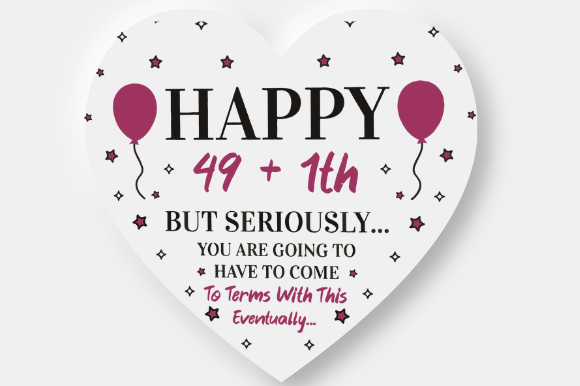 50th birthday decoration svg printable editable