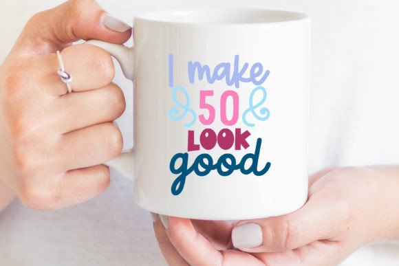 50th birthday decoration svg printable editable