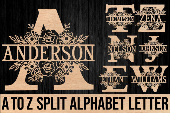laser cut birthday alphabet letter svg printable editable