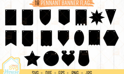 birthday decoration ideas at home pennant banner flag patry svg printable editable