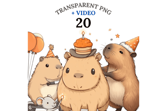 birthday decoration ideas at home 20 capybara birthday clipart printable editable