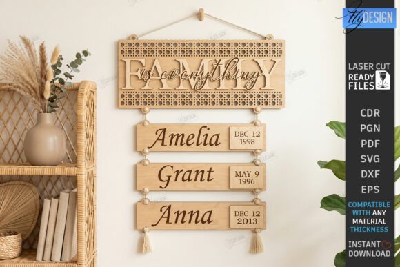 birthday decoration ideas at home family birthday tracker board laser cut printable editable
