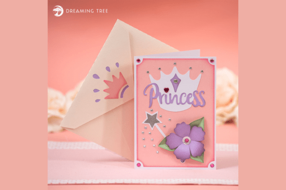 birthday invitation for 13 year old girl princess pop up card svg printable editable
