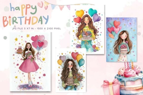 birthday invitation for 13 year old girl floral postcard printable editable