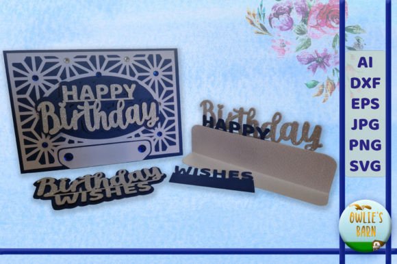 layered birthday card - with sentiments black dark aesthetic birthday printable editable