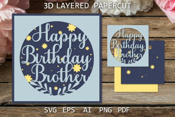 happy birthday brother card svg black dark aesthetic birthday printable editable