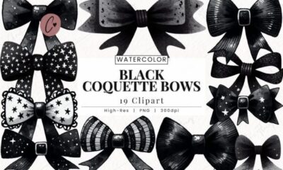 black coquette party design printable editable 1