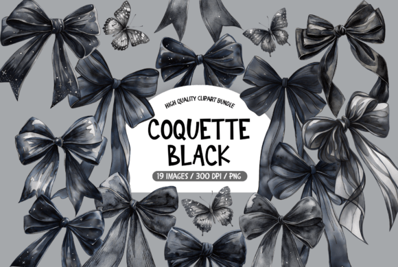 black coquette party design printable editable 4