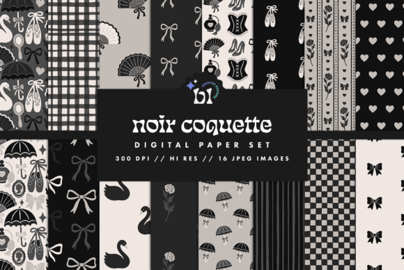 black coquette party design printable editable 5