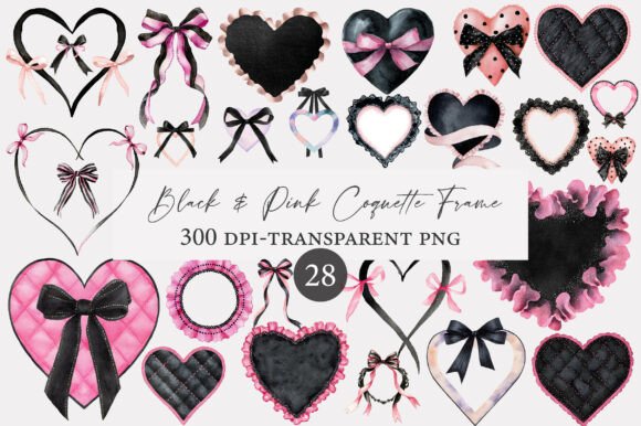 black coquette party design printable editable 6