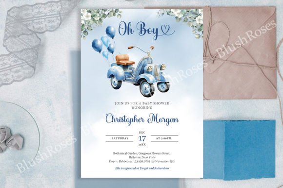 boy birthday invitation printable editable 17