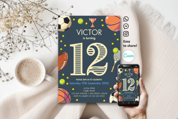 boy birthday invitation printable editable 23
