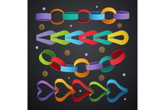 budget friendly birthday decoration ideas paper chains colored decoration links printable editable
