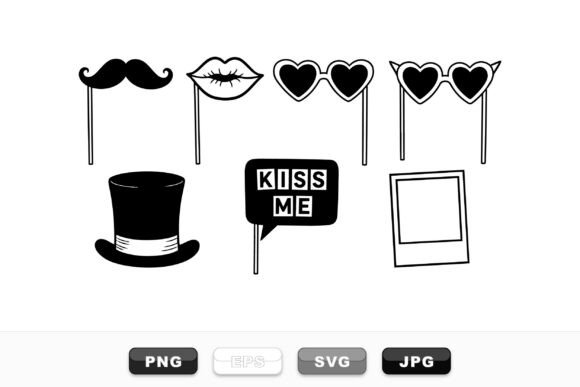 budget friendly birthday decoration ideas photo booth props svg set printable editable