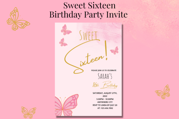 birthday invitation butterfly theme printable editable