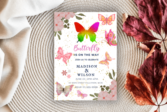 birthday invitation butterfly theme printable editable