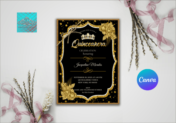 black and white aesthetic birthday invitation printable editable 8