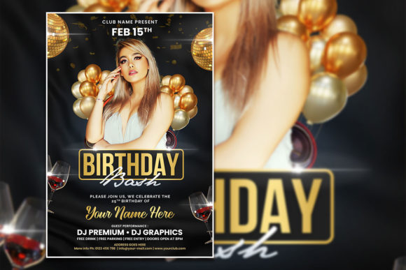 black and white aesthetic birthday invitation printable editable 11