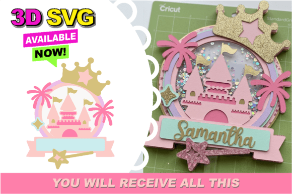 3d cake topper shaker svg design printable editable 6