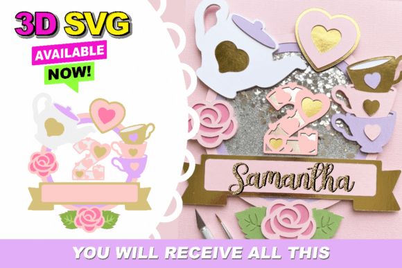 3d cake topper shaker svg design printable editable 18