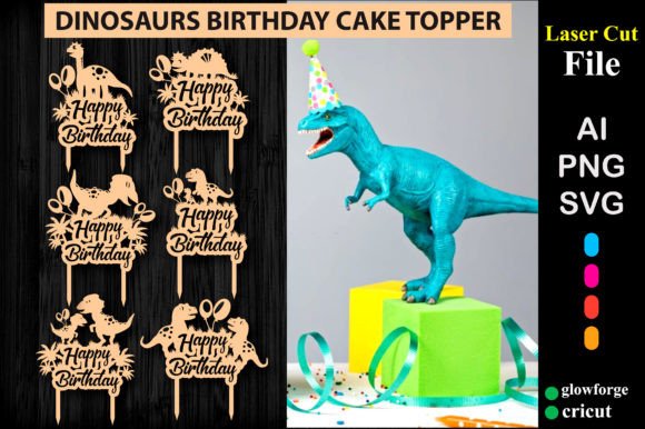 birthday cake topper laser cut svg printable editable 13