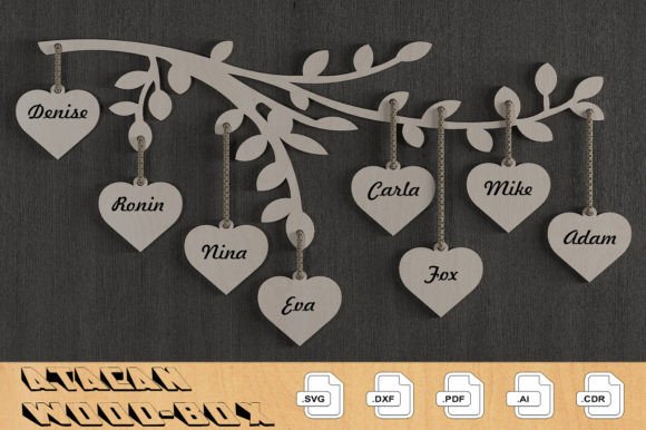 laser cut birthday calendar svg printable editable