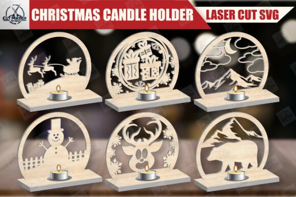 laser cut birthday candle holder svg printable editable 13