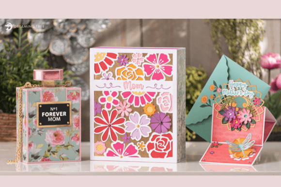 birthday pop up card for mom svg printable editable
