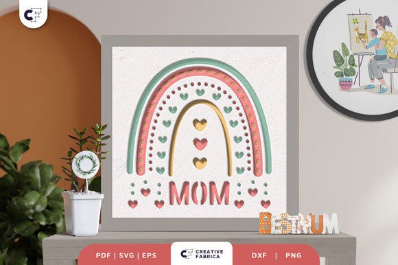 birthday pop up card for mom svg printable editable