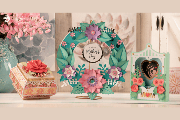 birthday pop up card for mom svg printable editable