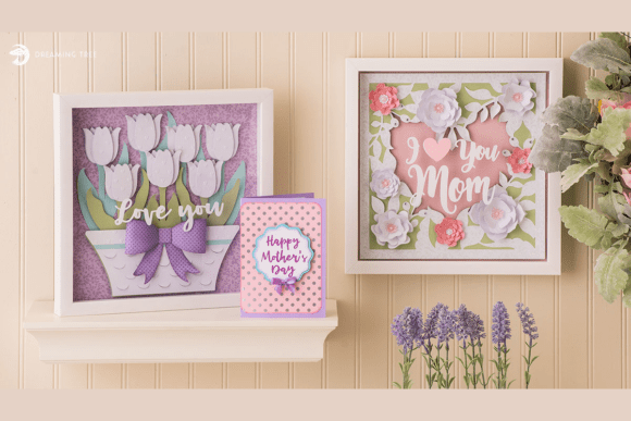 birthday pop up card for mom svg printable editable