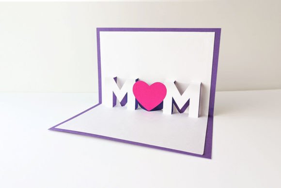 birthday pop up card for mom svg printable editable