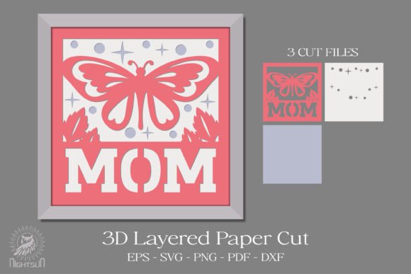 birthday pop up card for mom svg printable editable
