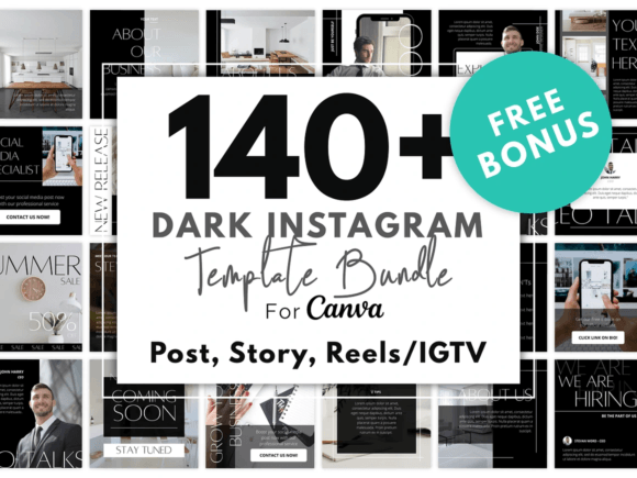dark birthday aesthetic instagram template printable editable 1