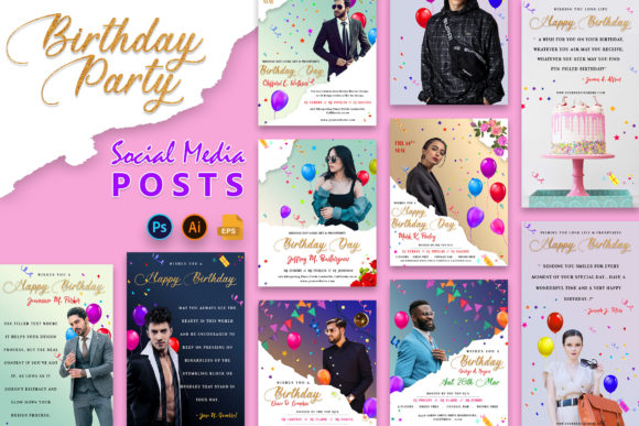 dark birthday aesthetic instagram template printable editable 2