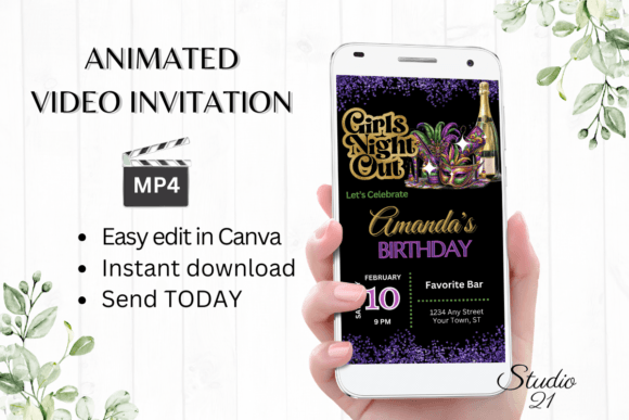dark birthday aesthetic instagram template printable editable 10
