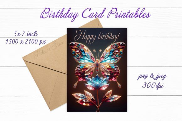 dark birthday card printable editable 11