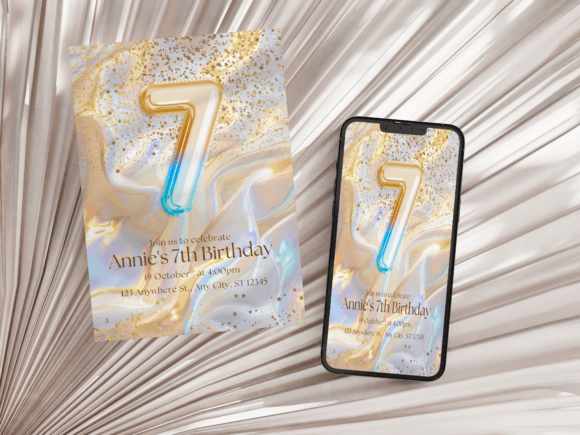 elegant birthday invitation template printable editable