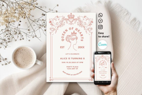 elegant birthday invitation template printable editable