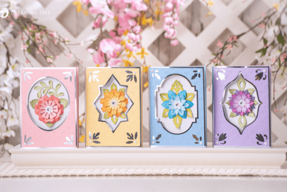 floral birthday card template printable editable