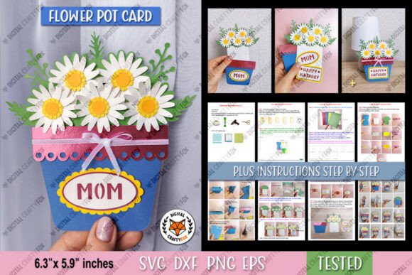 floral birthday card template printable editable