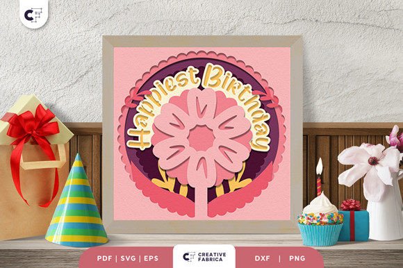 floral birthday card template printable editable