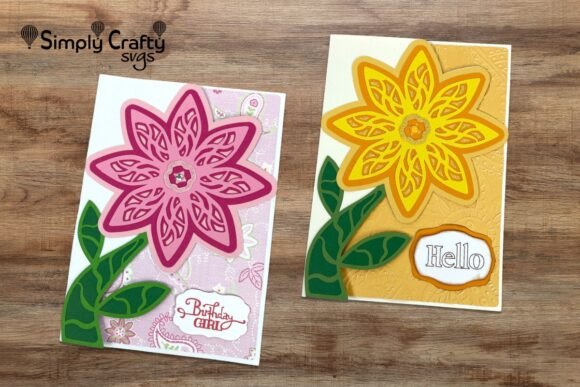 floral birthday card template printable editable