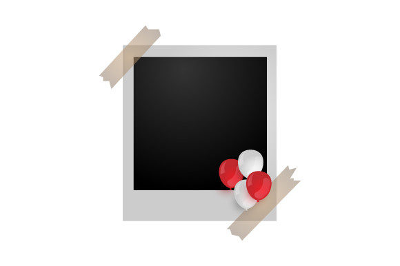 black birthday frame design printable editable 4