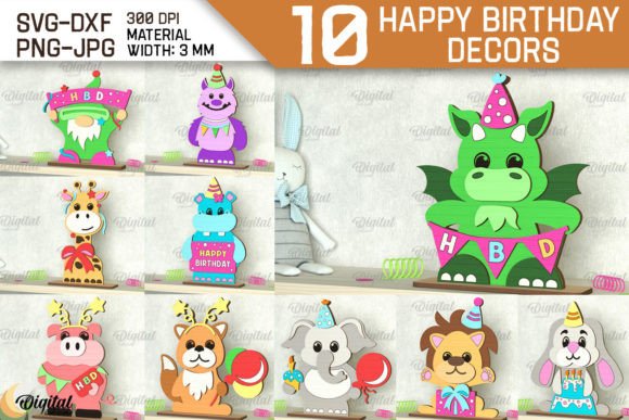 birthday decoration ideas girl baby happy birthday decor laser bundle printable editable